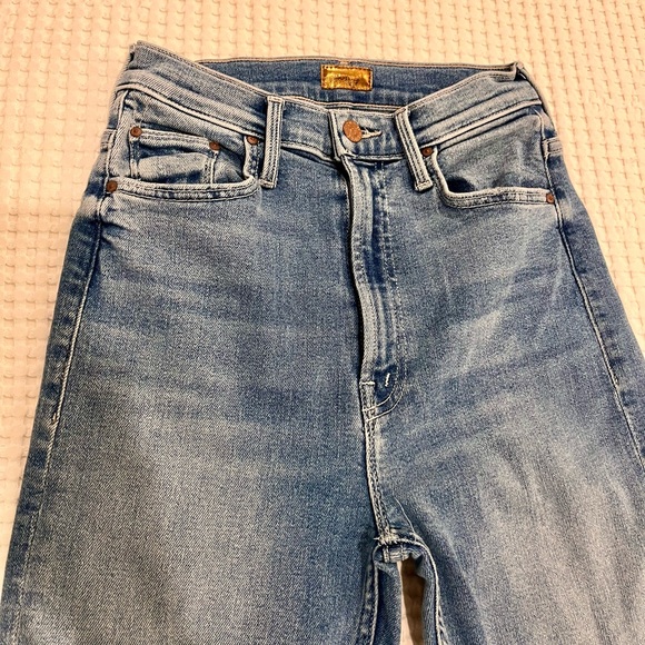 Mother Denim High Waisted Rider Ankle Fray - Picture 5 of 8